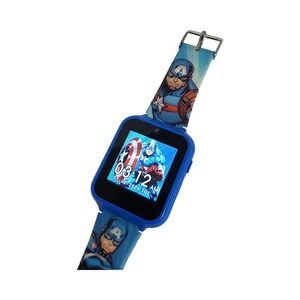 Marvel Captain America Kids Interactive Smart Watch Blue CTA4132TG Accutime